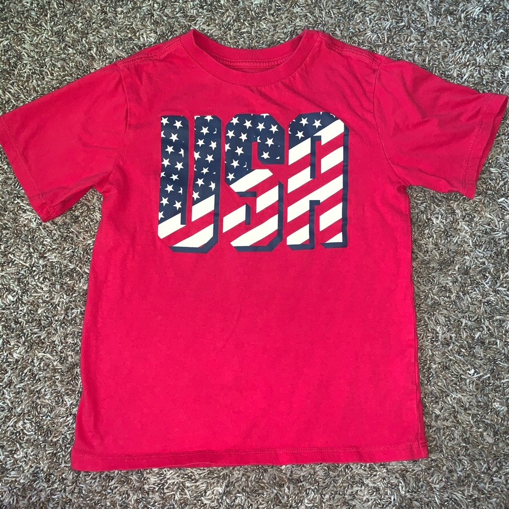 Children’s Place Red USA Shirt Size 5-6